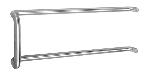Rockwood
111A47_2_Glass
Series 47 Straight Double Bar Set 9 in. CTC Pull / 33 in. CTC Push Bar