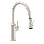 California FaucetsK10_102SQDavoli Pull-Down Kitchen Faucet Low Spout w/ Squeeze Sprayer