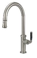 California FaucetsK30_100_FLDescanso Pull-Down Kitchen Faucet High Spout w/ Button Sprayer Carbo