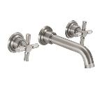 California FaucetsTO_V3002XK_7Descanso Two Handle Lavatory Wall Faucet Trim Only w/ Knurled Cros
