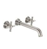 California FaucetsTO_V3002XK_9Descanso Two Handle Lavatory Wall Faucet Trim Only w/ Knurled Cros