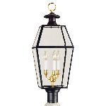 Norwell Lighting
1068_BL_BE
Olde Colony Outdoor Post Lamp w/ Beveled Glass Diffuser Black Finish