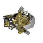 In2aqua1000-2-24-port pressure balance valve, with diverter