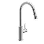 In2aqua6007-1-2Classic Single-lever kitchen faucet with swivel spout; pull-down spray